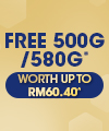 FREE 500g / 580g